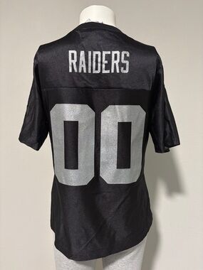 NWOT Medium Raiders Women’s Black and Silver Football Jersey